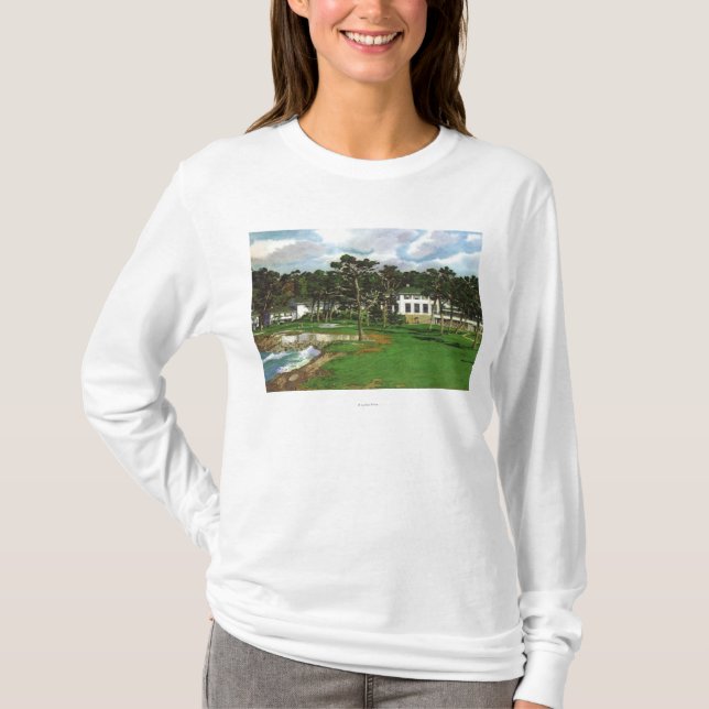 T-shirt Vue extérieure de la loge de Pebble Beach et (Devant)