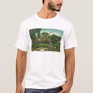T-shirt Vue extérieure de la vieille Chambre de Harlow #