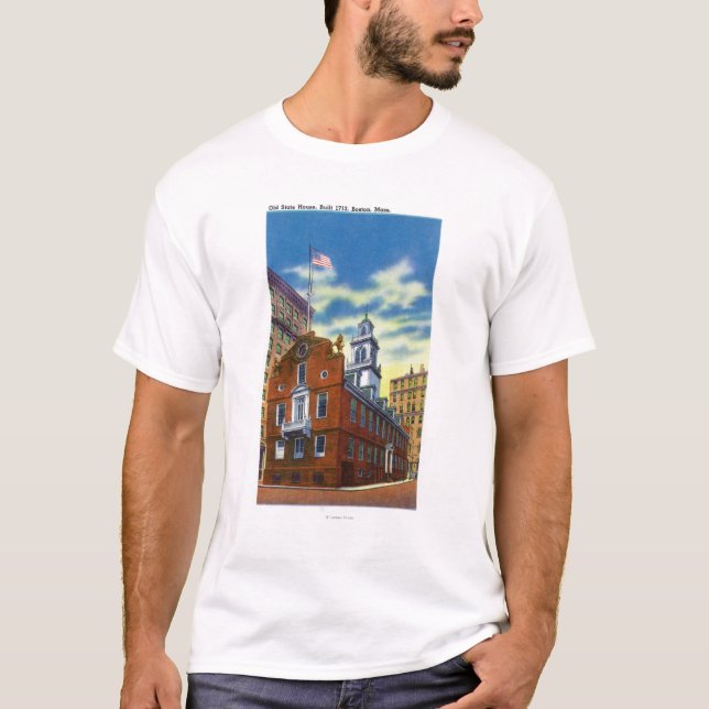 T-shirt Vue extérieure de la vieille Chambre d'état (Devant)