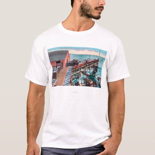 T-shirt Vue extérieure de l'emballage de sardine de Del (Devant)