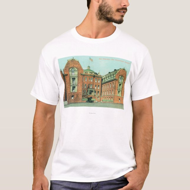 T-shirt Vue extérieure de l'hôpital de Hahnemann (Devant)