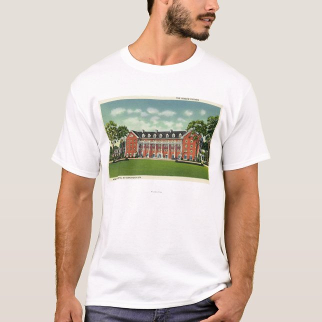 T-shirt Vue extérieure de l'hôtel de Gideon Putnam (Devant)