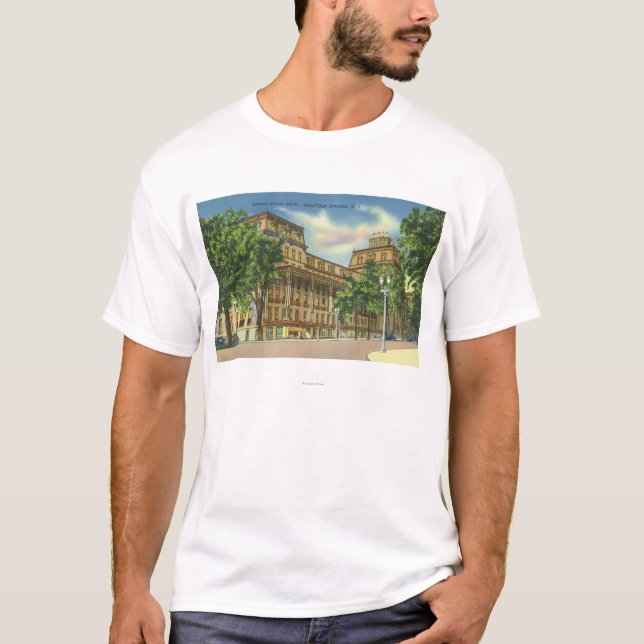 T-shirt Vue extérieure de l'hôtel grand des syndicats (Devant)