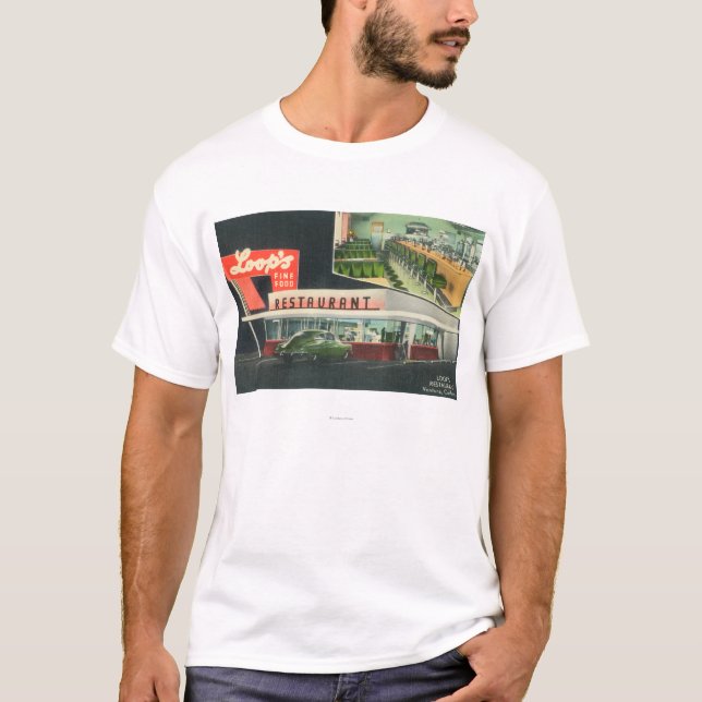 T-shirt Vue extérieure de RestaurantVentura de la boucle, (Devant)