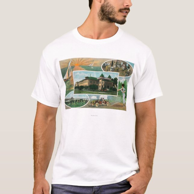 T-shirt Vue extérieure de sanatorium et de vues (Devant)