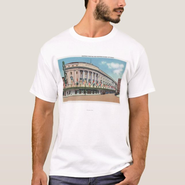 T-shirt Vue extérieure de théâtre d'Eastman et d'école de (Devant)
