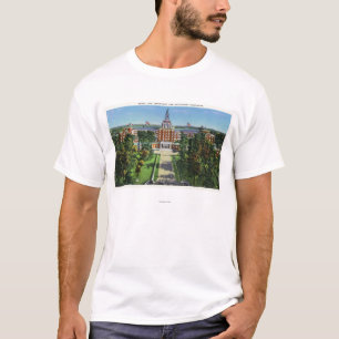 T-shirt Vue extérieure du bâtiment d'assurance-vie d'Aet