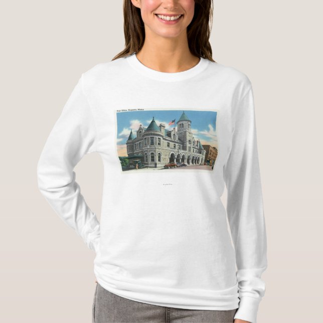 T-shirt Vue extérieure du bureau de poste 4 (Devant)