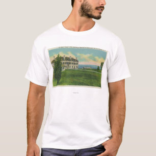 T-shirt Vue extérieure du chemin de fer grand de tronc