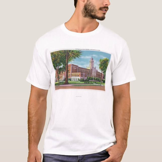 T-shirt Vue extérieure du lycée (Devant)