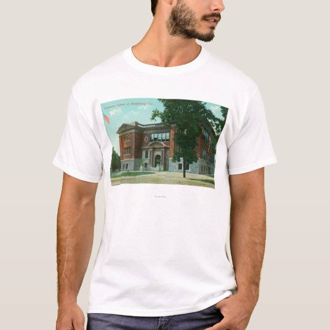 T-shirt Vue extérieure du lycée 3 (Devant)