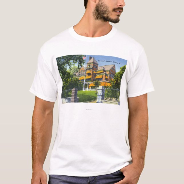 T-shirt Vue extérieure du manoir du Gouverneur (Devant)