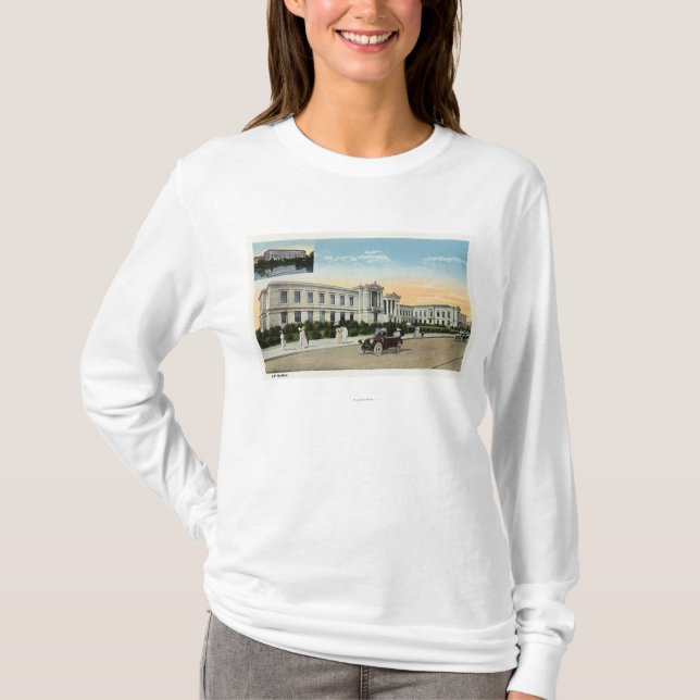 T-shirt Vue extérieure du Musée d'Art # 2 (Devant)