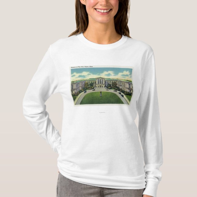 T-shirt Vue extérieure du musée des beaux-arts # 2 (Devant)