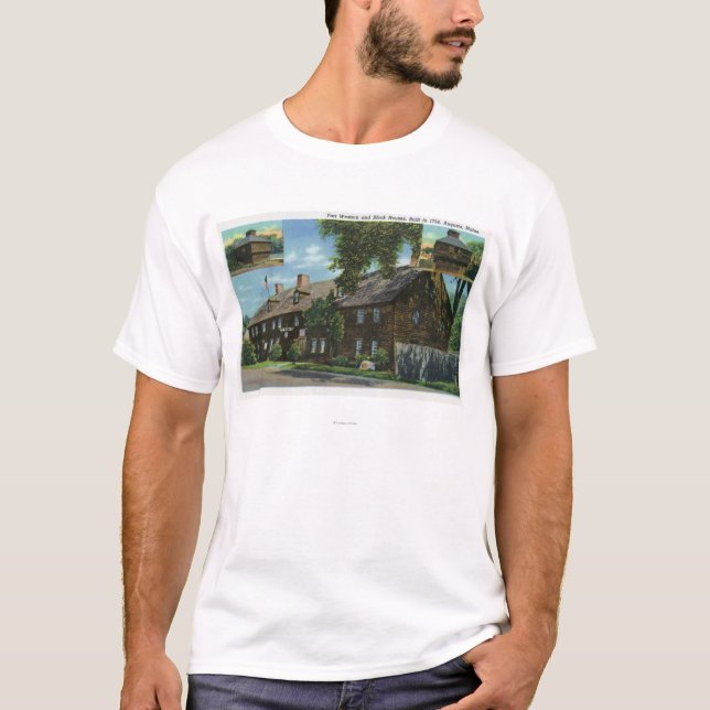 T-shirt Vue extérieure du pi occidental et des Chambres de (Devant)