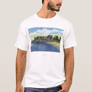 T-shirt Vue extérieure du port de bar du hôtel