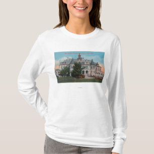 T-shirt Vue extérieure d'université de bâtiment princip