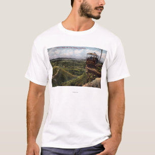 T-shirt Vue ferroviaire Pacifique de pont circulaire