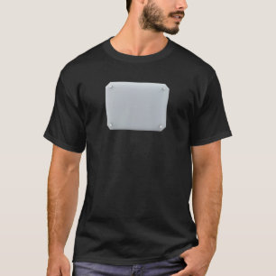 T-shirt Vue frontale du panneau en verre transparent