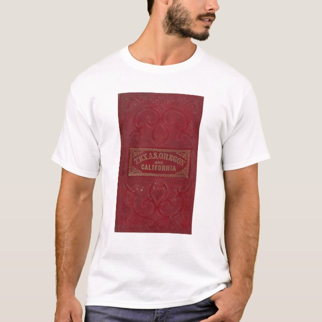 T-shirt Vue géographique du Texas (Devant)
