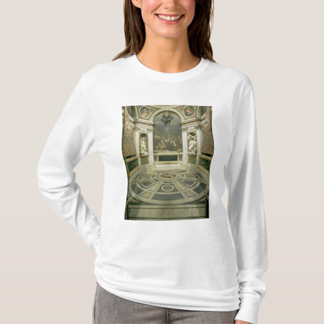 T-shirt Vue intérieure de la chapelle octogonale de Chigi (Devant)