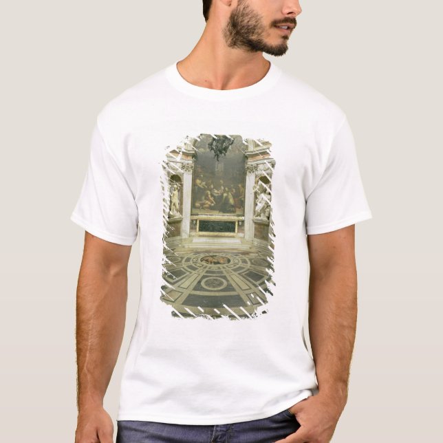 T-shirt Vue intérieure de la chapelle octogonale de Chigi (Devant)