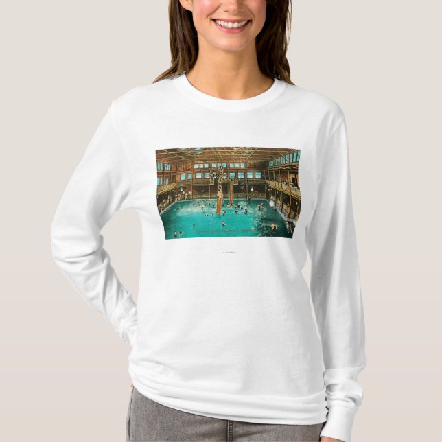 T-shirt Vue intérieure des bains de natation (Devant)