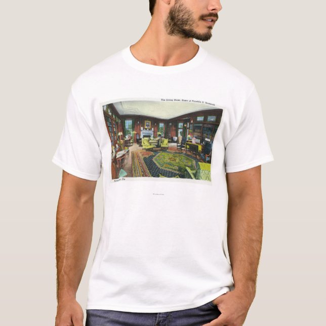 T-shirt Vue intérieure du salon du FDR (Devant)