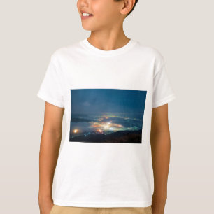 T-shirt Vue nocturne Aso Mer nocturne de nuages Japon Kuma