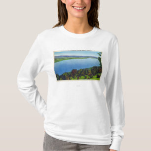 T-shirt Vue nue de colline de lac Canandaigua