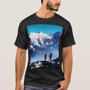 T-shirt Vue Panoramique De Ama Dablam Pic Everest Mountain