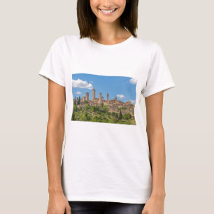 T-shirt Vue panoramique de San Gimignano Toscane Italie