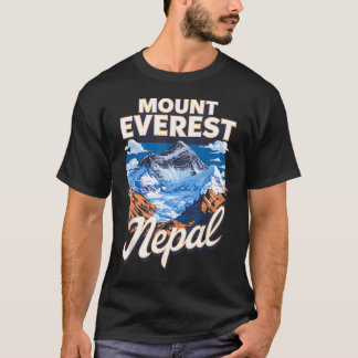 T-shirt Vue panoramique sur le mont Everest