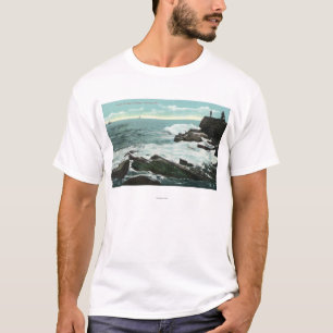 T-shirt Vue pittoresque du cottage de cap du rivage