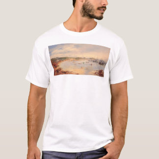 T-shirt Vue port de San Francisco, la Californie (0575A)