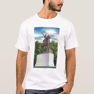 T-shirt Vue rigide de statue de GEN John