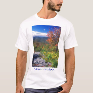 T-shirt Vue ronde de roche de Greylock de bâti
