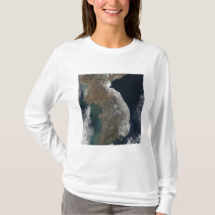 T-shirt Vue satellite de la chute de neige
