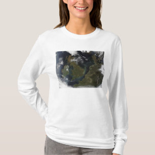 T-shirt Vue satellite de l'Europe du Nord