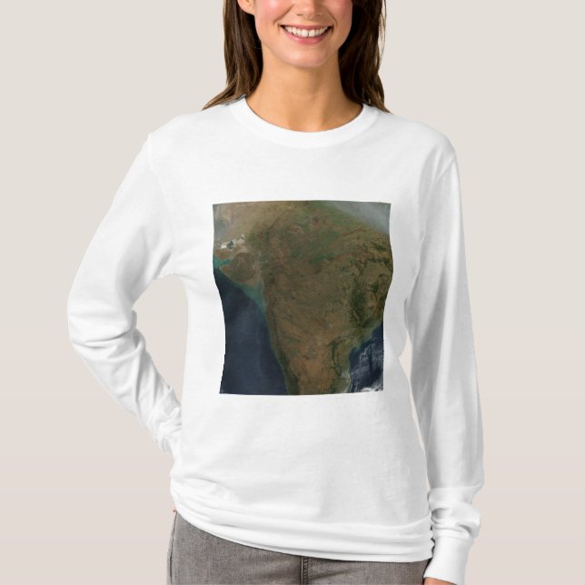 T-shirt Vue satellite de l'Inde centrale (Devant)