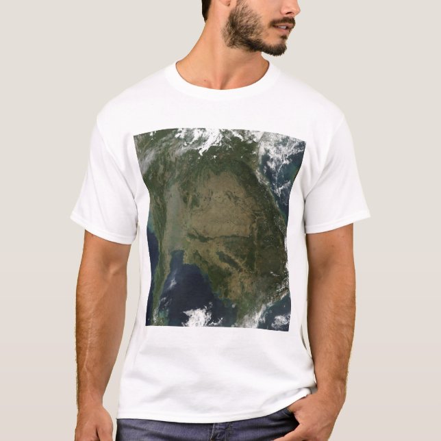 T-shirt Vue satellite de l'Indochine (Devant)