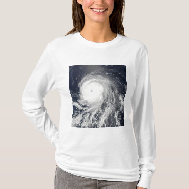 T-shirt Vue satellite de l'ouragan Celia (Devant)
