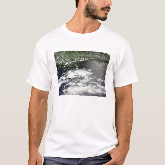 T-shirt Vue satellite des fuites d'huile 2 (Devant)