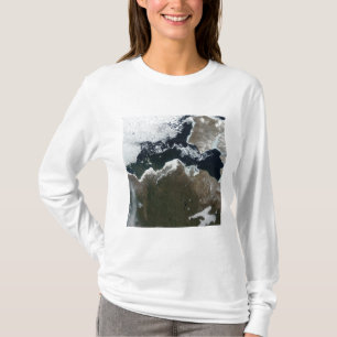 T-shirt Vue satellite du Canada du nord-ouest