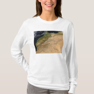 T-shirt Vue satellite du Maroc