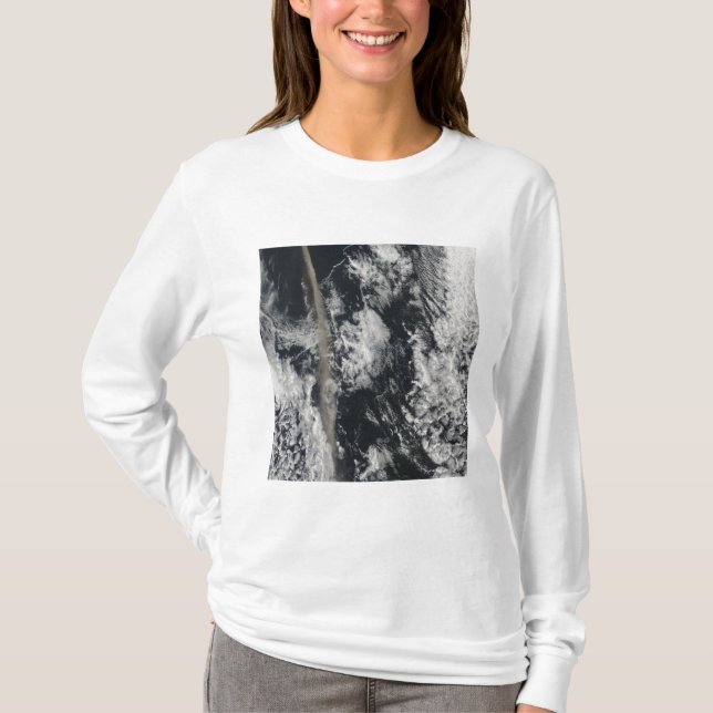 T-shirt Vue satellite d'un panache de cendres (Devant)