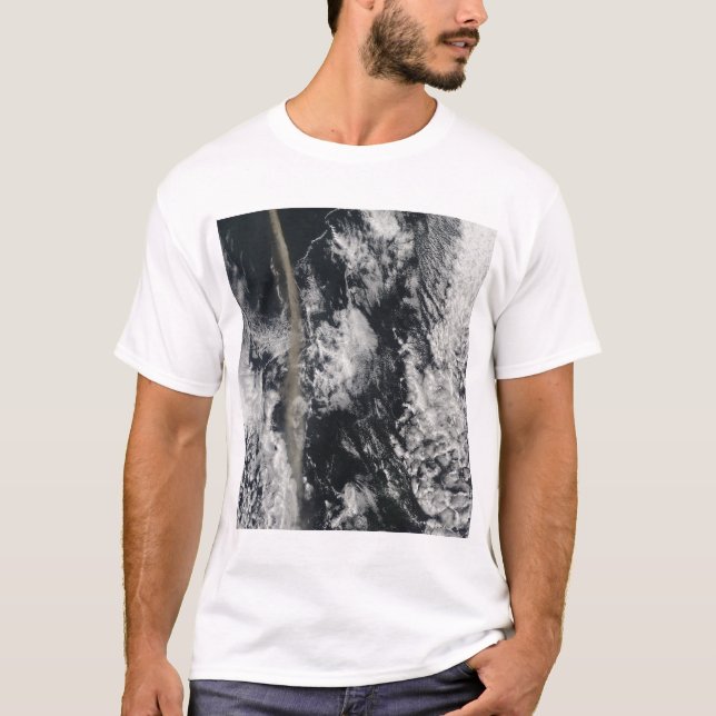 T-shirt Vue satellite d'un panache de cendres (Devant)