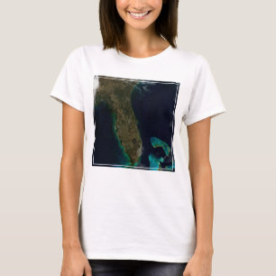 T-shirt Vue Satellite Sur La Floride.