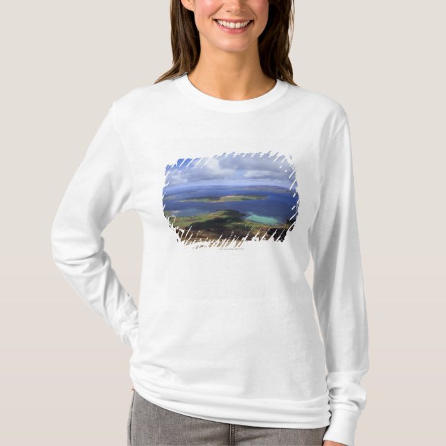 T-shirt Vue supérieure : continent de bruit, graemsay et (Devant)