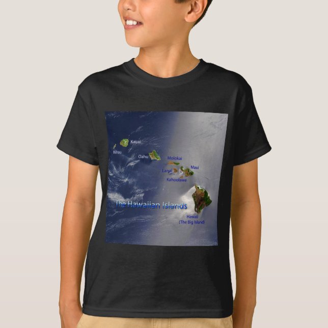 T-shirt Vue sur les îles Hawaiiennes (Devant)
